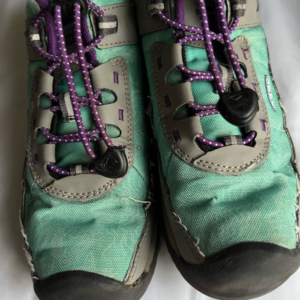 Keen Kids Teal and Purple Trail Sneakers
